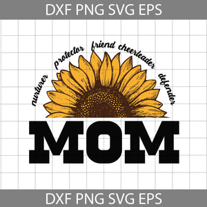 Mom Sunflower Leopard Svg, Mother's Day Svg, Cricut File, Clipart, Svg, Png, Eps, Dxf