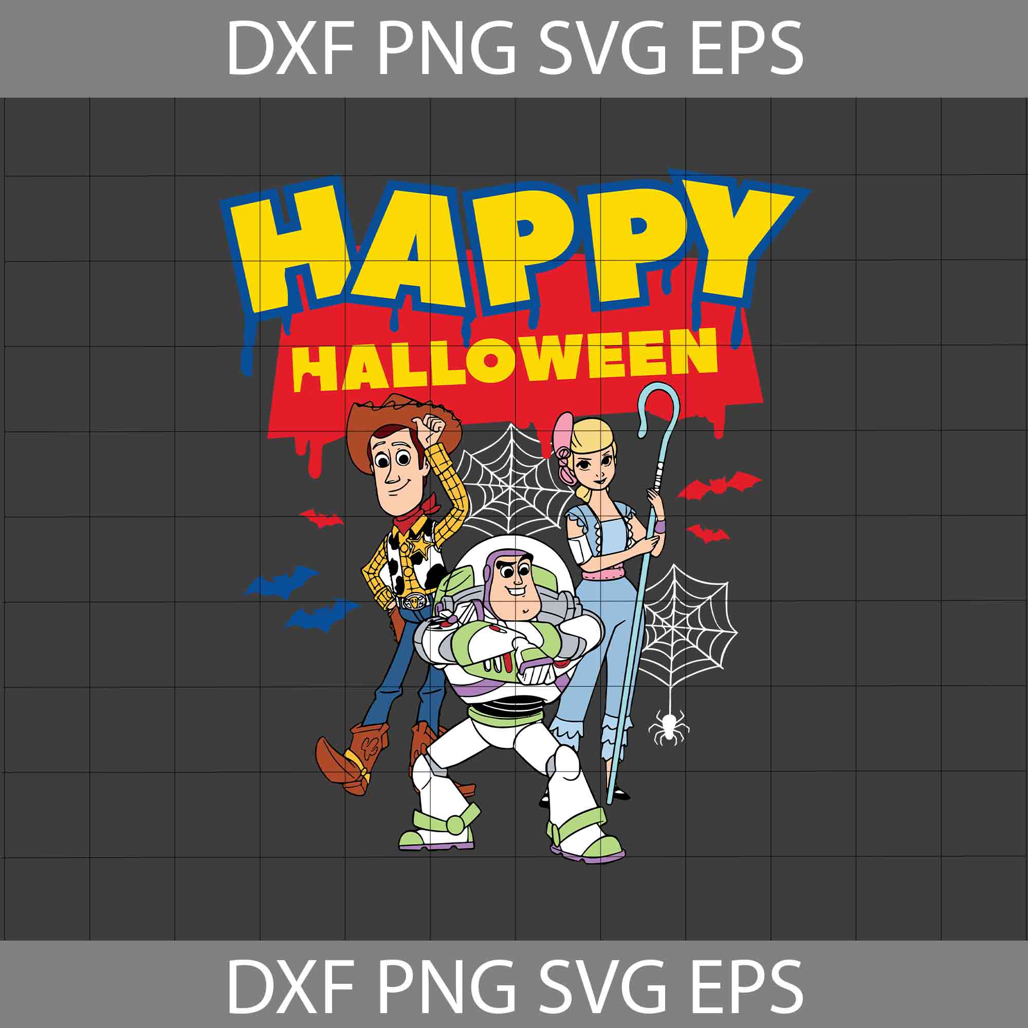 Happy Halloween Svg, Toy Story Svg, Halloween Svg, Cricut File, Clipart, Svg,  Png, Eps, Dxf