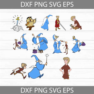 The Sword in the Stone Svg, Arthur Svg, Bundle, Cartoon Svg, cricut File, Clipart, Svg, Png, Eps, Dxf