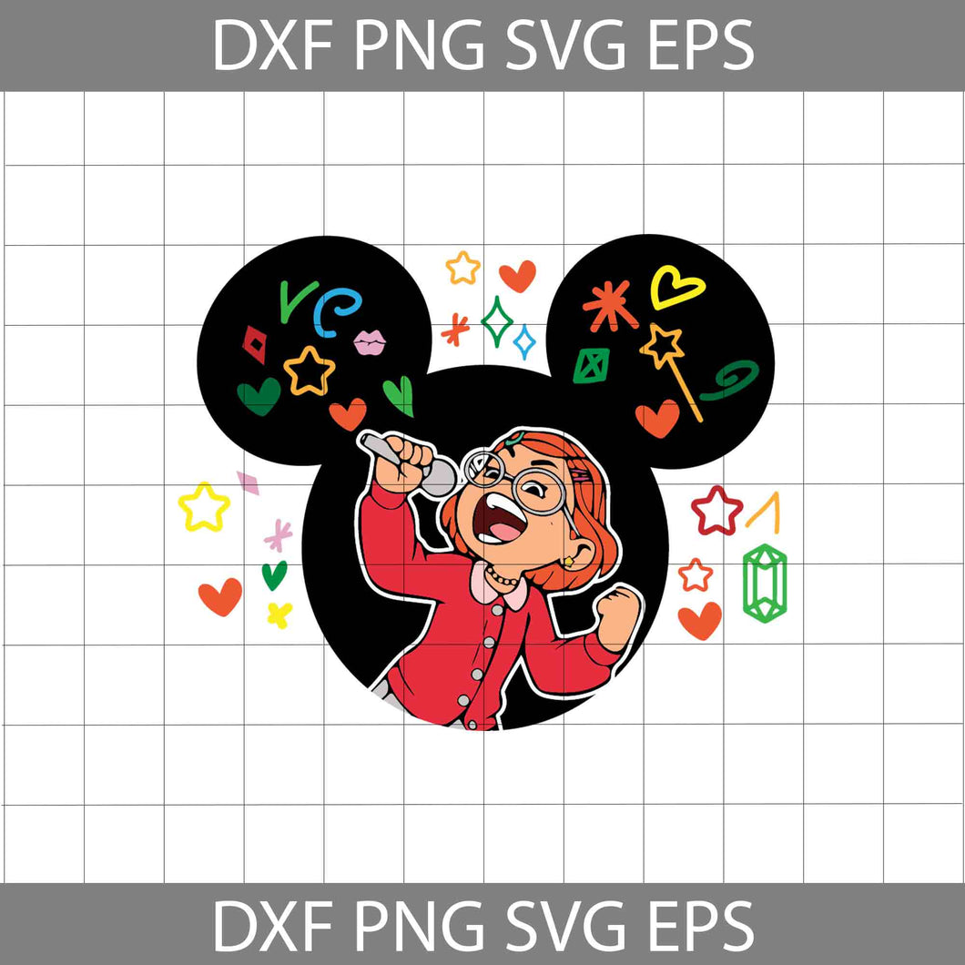 Mei Lee Svg, Mickey Head Svg, Turning Red svg, Cartoon Svg, Cricut File, Clipart, Svg, Png, Eps, Dxf