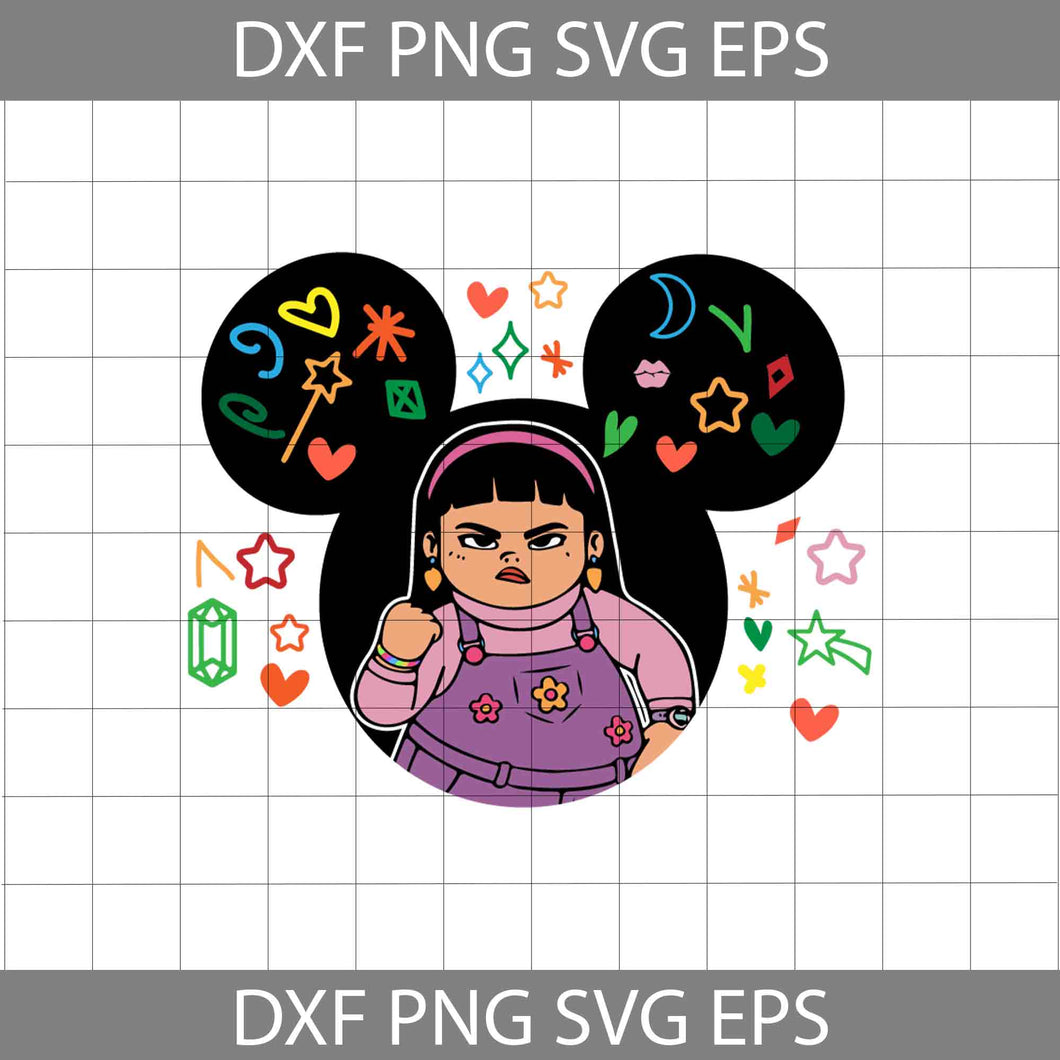 Abby Svg, Mickey Head Svg, Turning Red svg, Cartoon Svg, Cricut File, Clipart, Svg, Png, Eps, Dxf