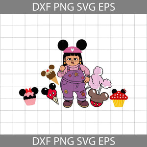 Abby Snacks Mickey Mouse Ears Svg, Snacks Svg, Abby Vacay Mode Svg, Turning Red Svg, Cartoon Svg, Cricut File, Clipart, Svg, Png, Eps, Dxf