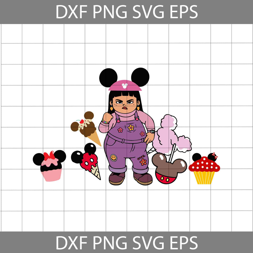 Abby Snacks Mickey Mouse Ears Svg, Snacks Svg, Abby Vacay Mode Svg, Turning Red Svg, Cartoon Svg, Cricut File, Clipart, Svg, Png, Eps, Dxf