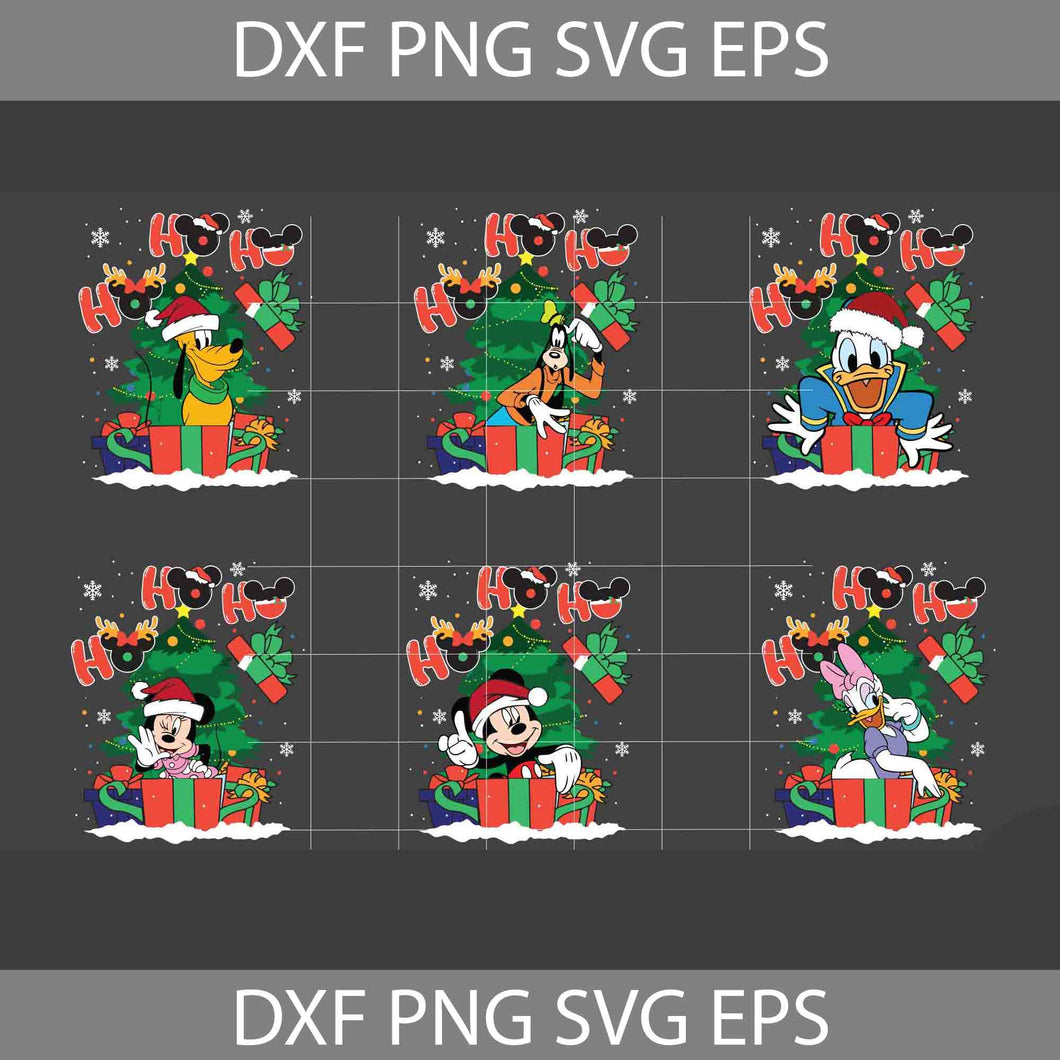 Hohoho svg, Goofy Svg, Mickey And Minnie Svg, Donald Duck Svg, Daisy Duck Svg, Pluto Svg, Bundle, Christmas SVg, Gift Svg, Cricut File, Clipart, Svg, Png, Eps, Dxf