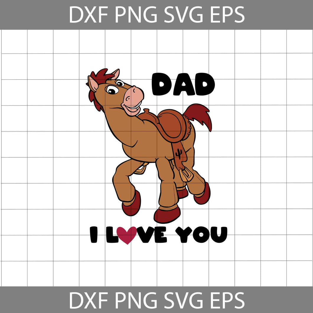 Dad I Love You Svg, Bullseye Svg, Toy Story Svg, Father's Day Svg, Cricut File, Clipart, Svg, Png, Eps, Dxf