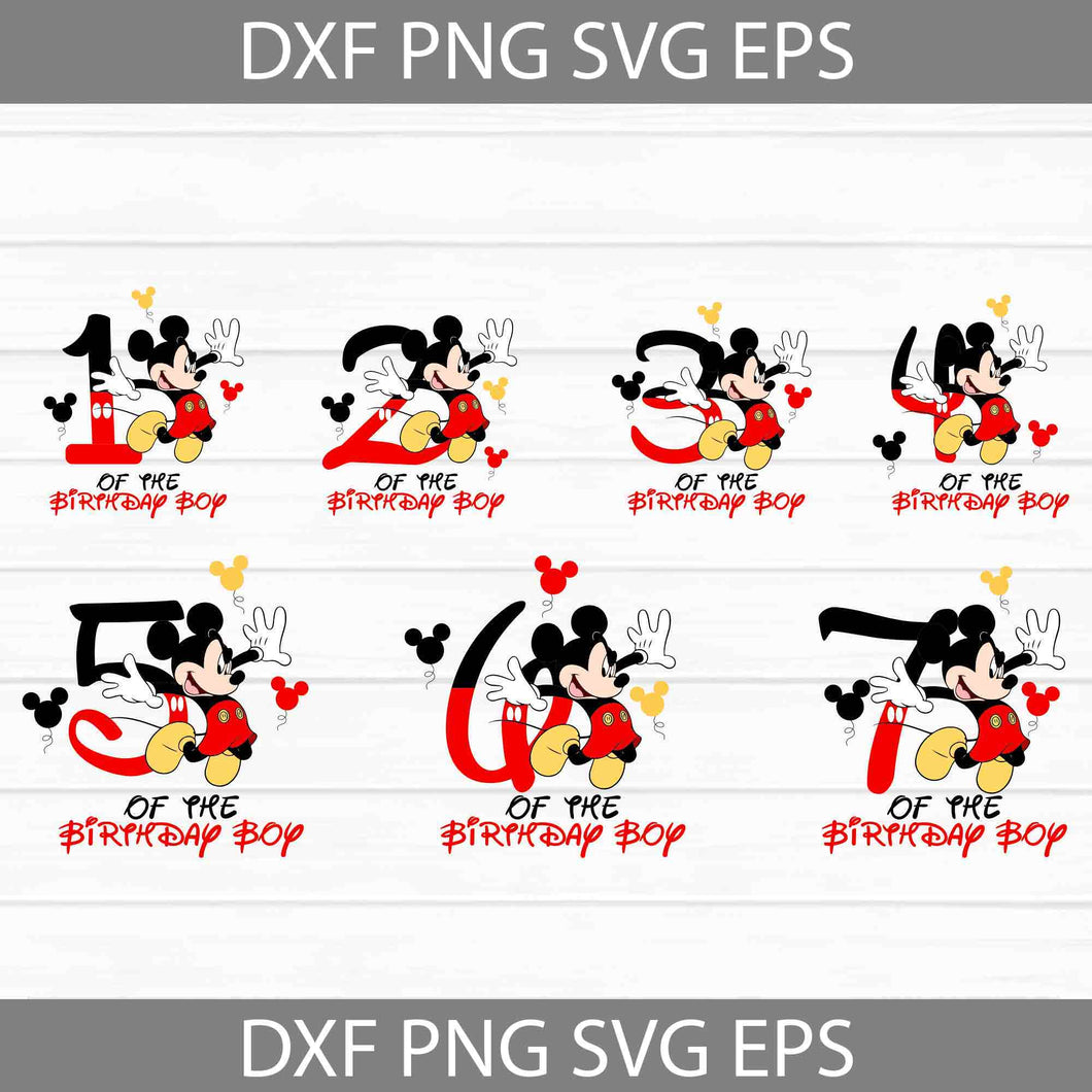 Bundle Birthday Boy Svg, Mickey Svg, Birthday Svg, Cricut File, Clipart, Svg, Png, Eps, Dxf