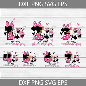 Bundle Birthday Girl Svg, Minnie Svg, Birthday Svg, Cricut File, Clipart, Svg, Png, Eps, Dxf