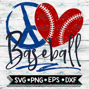 Peace Love Baseball Grunge Svg ,baseball Svg, Baseball mom Svg, Svg Designs, Cricut Files