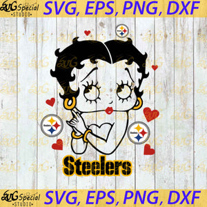 Pittsburgh Steelers Betty Boop Svg, Love Steelers Svg, Cricut File, Clipart, Sport Svg, Football Svg, Sexy Girl Svg, NFL Svg, Png, Eps, Dxf