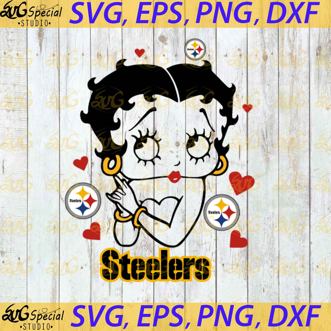 Pittsburgh Steelers Betty Boop Svg, Love Steelers Svg, Cricut File, Clipart, Sport Svg, Football Svg, Sexy Girl Svg, NFL Svg, Png, Eps, Dxf