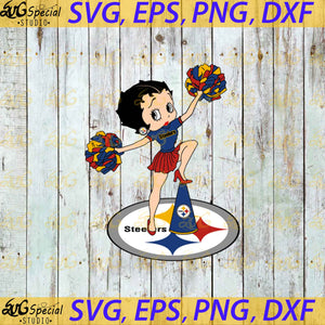 Pittsburgh Steelers Betty Boop Cheerleader NFL Svg, Houston Texans Svg, NFL Svg, Cricut File, Clipart, Football Svg, Sport Svg, Png, Eps, Dxf