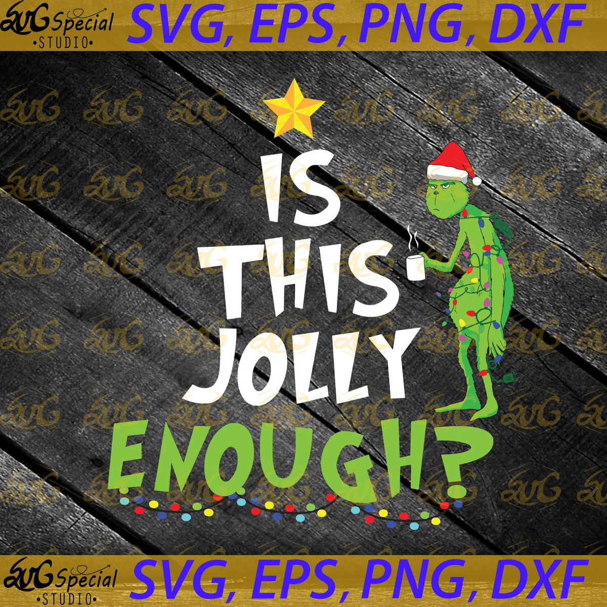 Is This Jolly Enough Svg, Christmas Svg, Merry Christmas Svg, Christmas ...