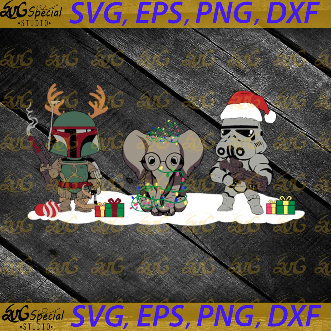 Star Wars Characters water mirror Friends Christmas Svg, Cricut File, Clipart, Christmas Svg, Starwars Svg, Friends Svg 2