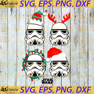Storm Trooper Svg, Star Wars Christmas Svg, Christmas Svg, Cricut, Clipart, Funny Starwars Svg, Merry Christmas