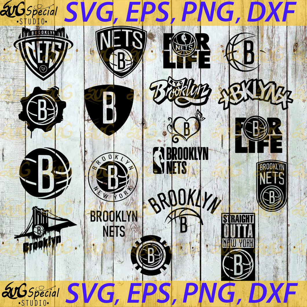 Brooklyn Nets Svg, Brooklyn Nets, Brooklyn Nets Basketball, Basketball Svg, Sport Svg, Bundle, Cricut File, Clipart, Basketball Mom Svg, Love Basketball Svg, Png, Eps, Dxf1