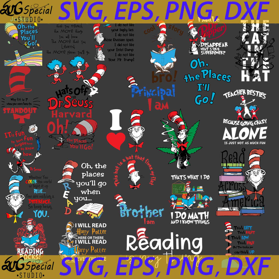 Mega Bundle, Dr seuss Svg, Dr Seuss Cute Svg, Bundle, Coffee Svg, Dr seuss, Cricut File, Clipart, Little Miss Thing Svg, Png, Eps, Dxf3