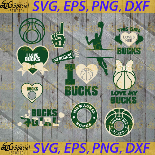 Milwaukee Bucks Svg, Milwaukee Bucks, Milwaukee Bucks Basketball, Basketball Svg, Sport Svg, Bundle, Cricut File, Clipart, Basketball Mom Svg, Love Basketball Svg, Png, Eps, Dxf1