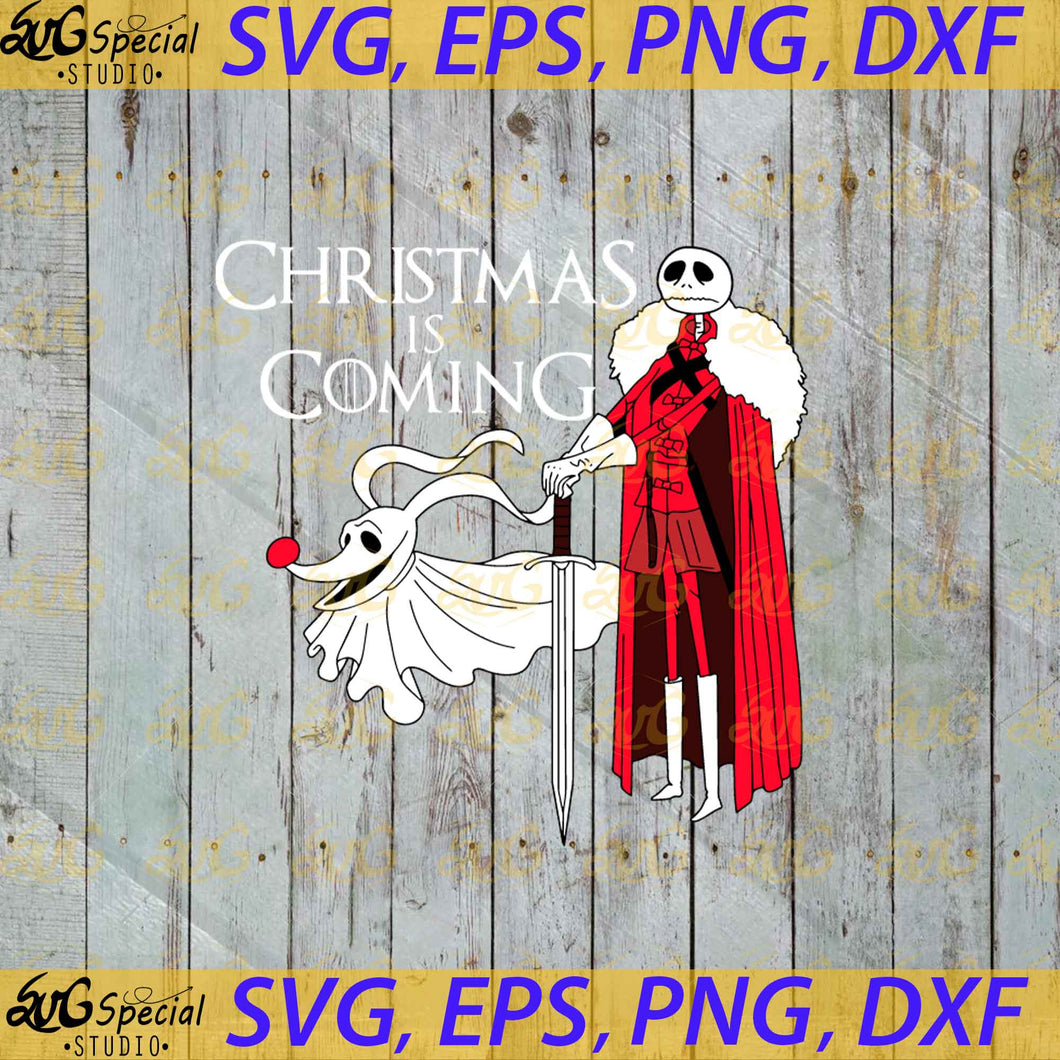 Jack Skellington Mixed Games Of Thrones Style Christmas Is Coming Svg, Cricut File, Clipart, Jack Skellington Svg, Winter Svg, Christmas Svg, Png, Eps, Dxf