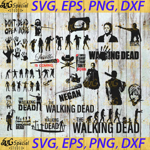 The Walking Dead Svg, Zombie Svg, Halloween Svg, Killer Svg, Bundle, Silhouette Cameo