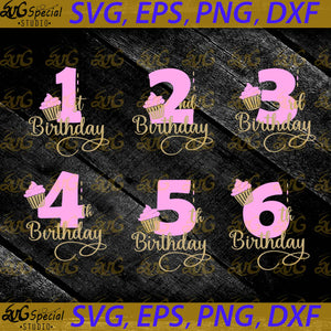 1St Birthday Svg, First Birthday Svg, Cupcake, Cute Svg, Birthday Svg, Cricut File, Clipart, Svgspecial