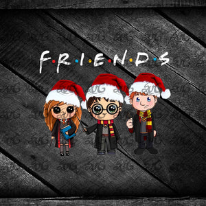 Friends Harry Potter Merry Christmas Svg, Cricut File, Clipart, Christmas Svg, Friends Svg, Harry Potter Svg