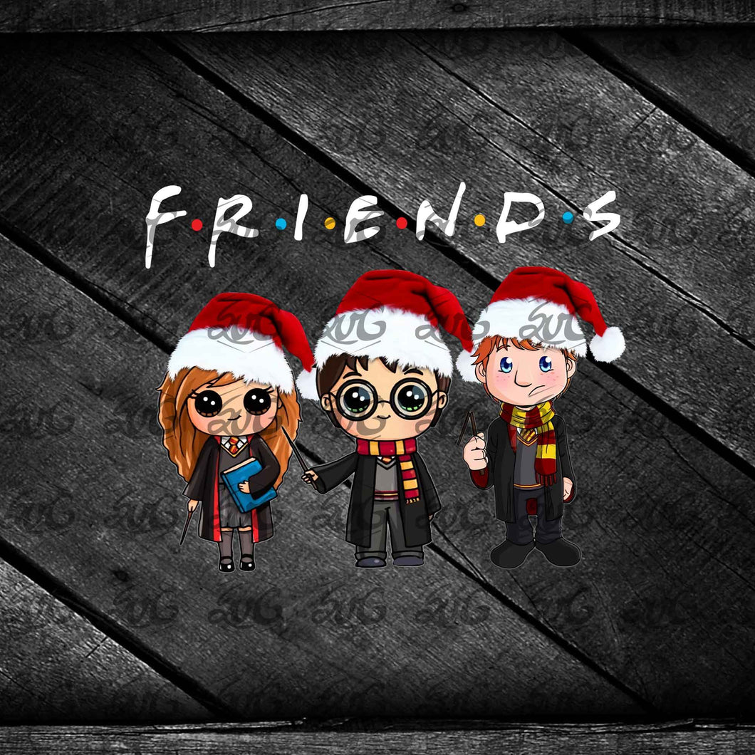 Friends Harry Potter Merry Christmas Svg, Cricut File, Clipart, Christmas Svg, Friends Svg, Harry Potter Svg