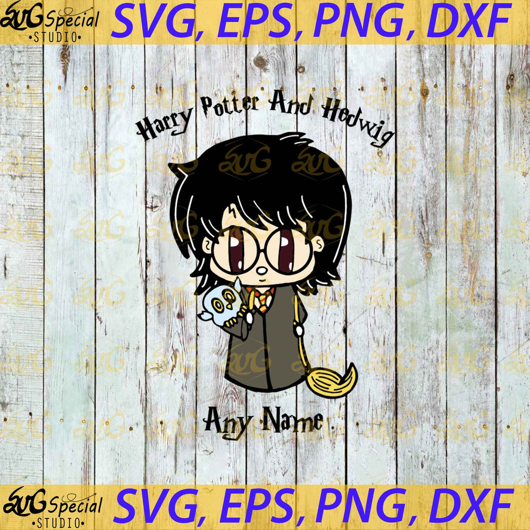 Harry Potter And Hedwig Svg, Cricut File, Magic Svg, Witch Svg, Christmas Svg, Halloween Svg, Clipart