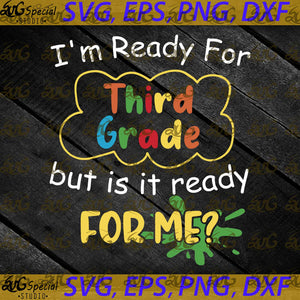 Back To School Kid Svg, I'm Ready For Kindergarten Svg, Back To School Svg, Cricut File, Svg