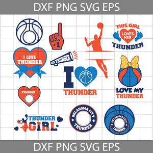 Oklahoma City Thunder Svg, Oklahoma City Thunder, Oklahoma City Thunder Basketball, Basketball Svg, Sport Svg, Bundle, Cricut File, Clipart, Basketball Mom Svg, Love Basketball Svg, Png, Eps, Dxf1