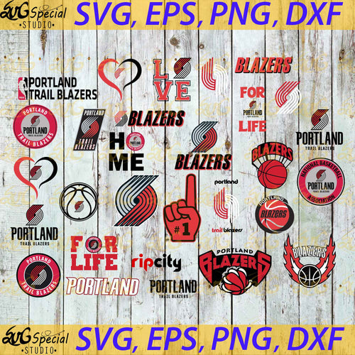 Portland Trail Blazers Svg, Portland Trail Blazers, Portland Trail Blazers Basketball, Basketball Svg, Sport Svg, Bundle, Cricut File, Clipart, Basketball Mom Svg, Love Basketball Svg, Png, Eps, Dxf