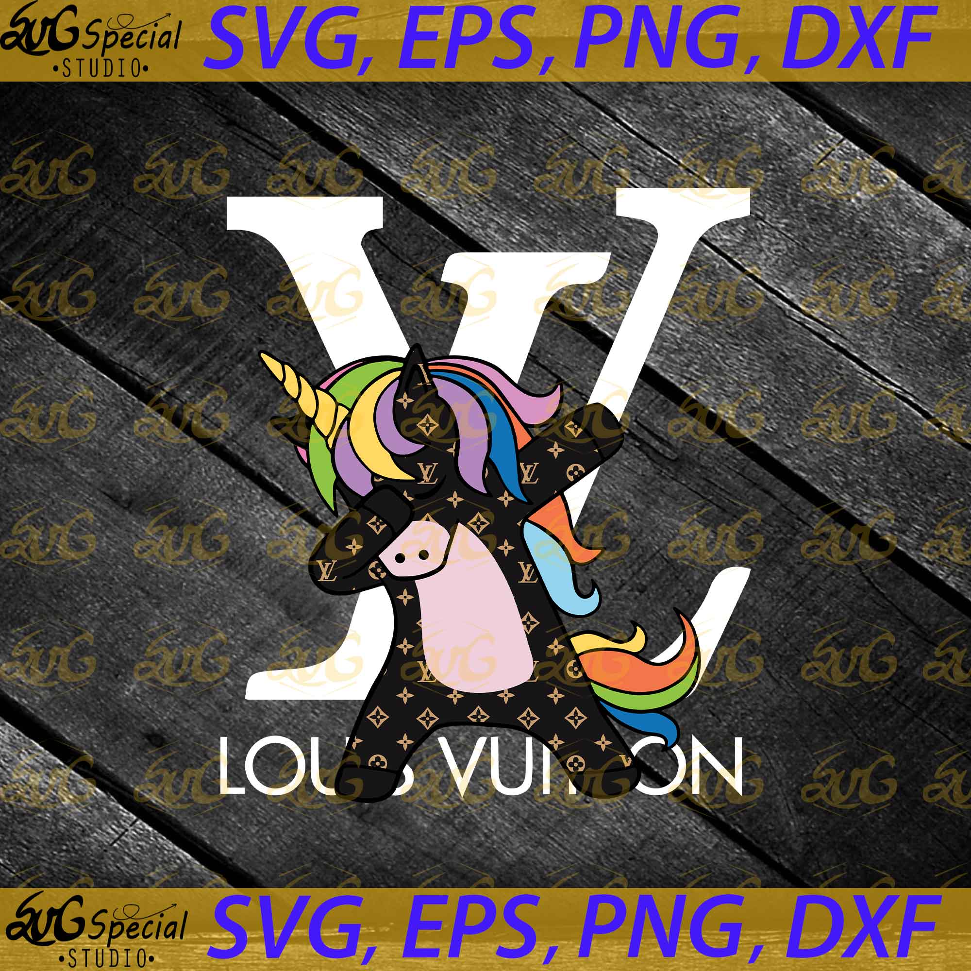 Louis Vuitton Dabing Unicorn SVG PNG Cricut Silhouette - SvgSquad