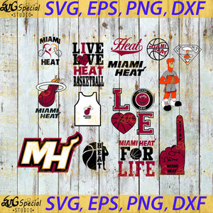 Miami Heat Svg, Miami Heat, Miami Heat Basketball, Basketball Svg, Sport Svg, Bundle, Cricut File, Clipart, Basketball Mom Svg, Love Basketball Svg, Png, Eps, Dxf