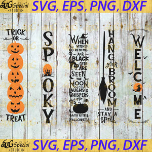 Halloween Front Porch Sign Svg, Cricut File, Svg, Bundle Svg, Halloween Svg, Pumpkin Svg