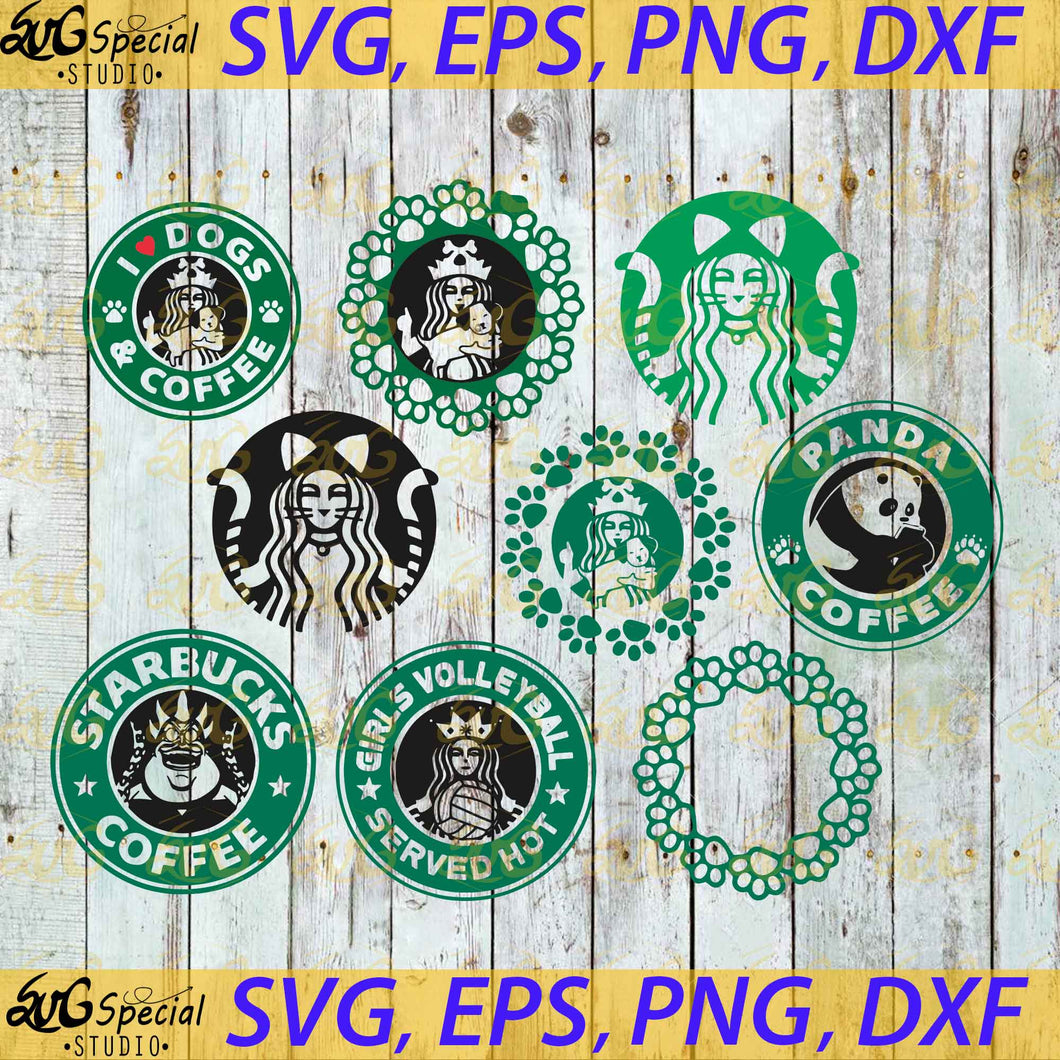 Starbucks Svg, Bundle, Cricut File, Funny Coffee Svg, Gamer Svg, Dog Svg, Cat Svg