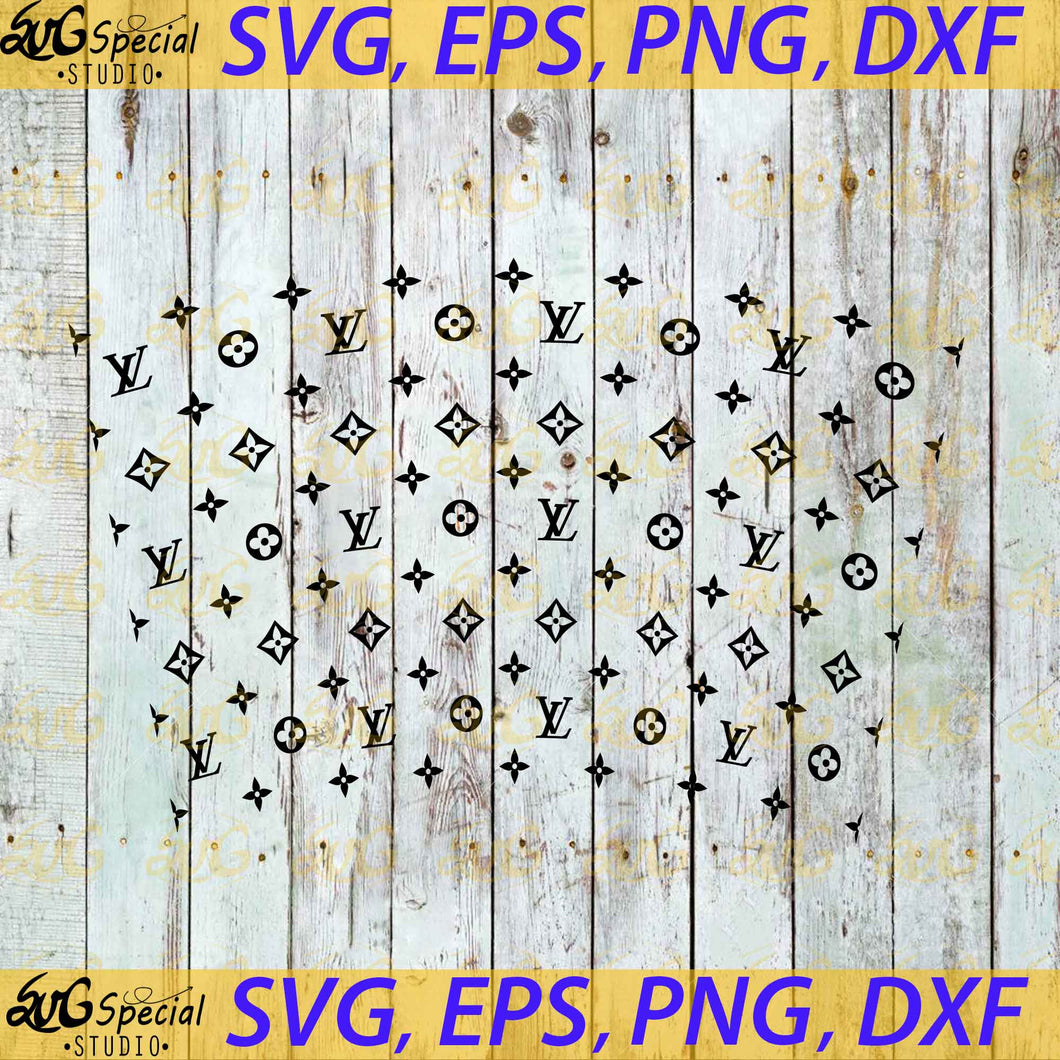 LV Seamless Pattern SVG, Louis Vuitton Seamless Pattern PNG
