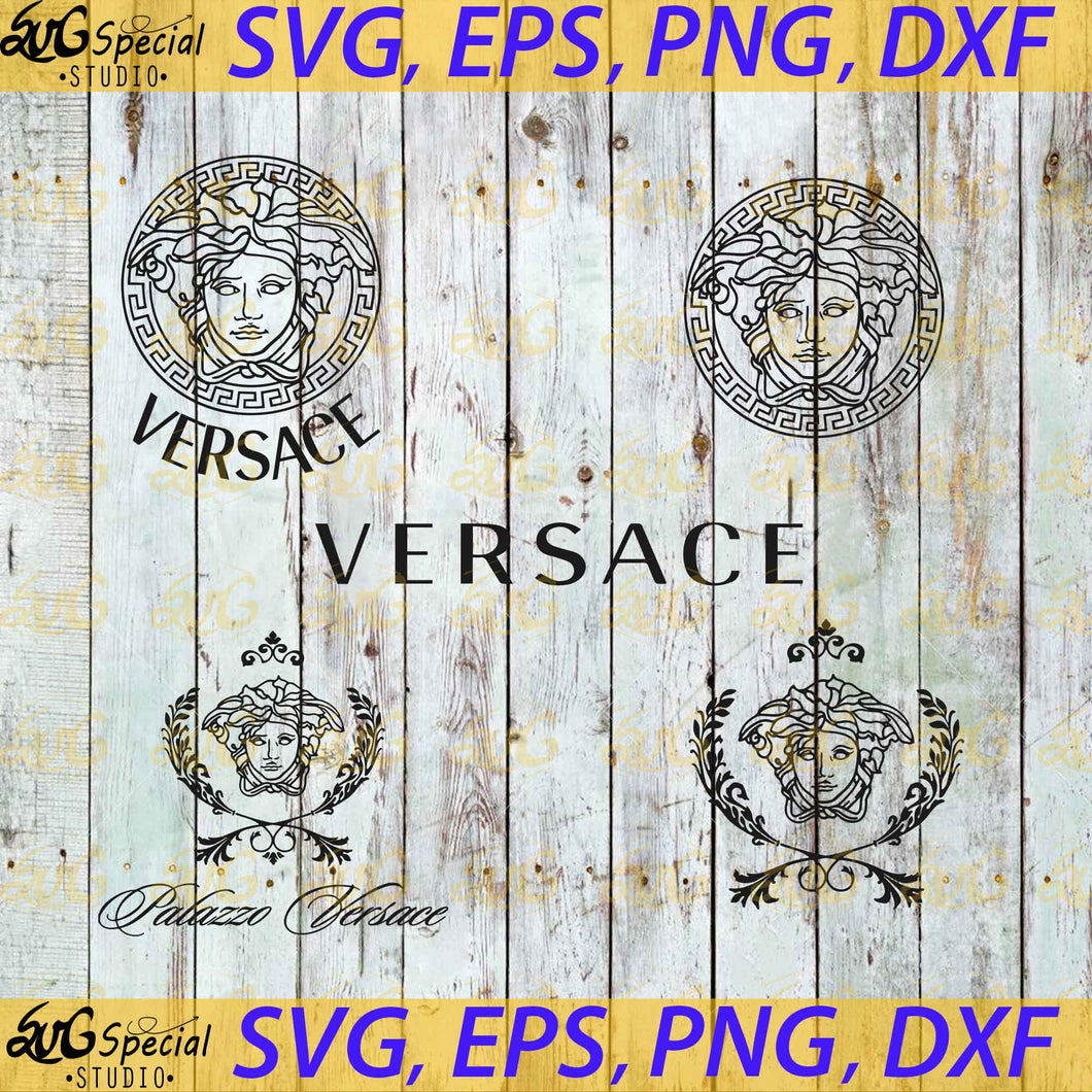Versace Svg, Fashion brand Svg, Cricut File, Bundle, Brand Logo, Svg