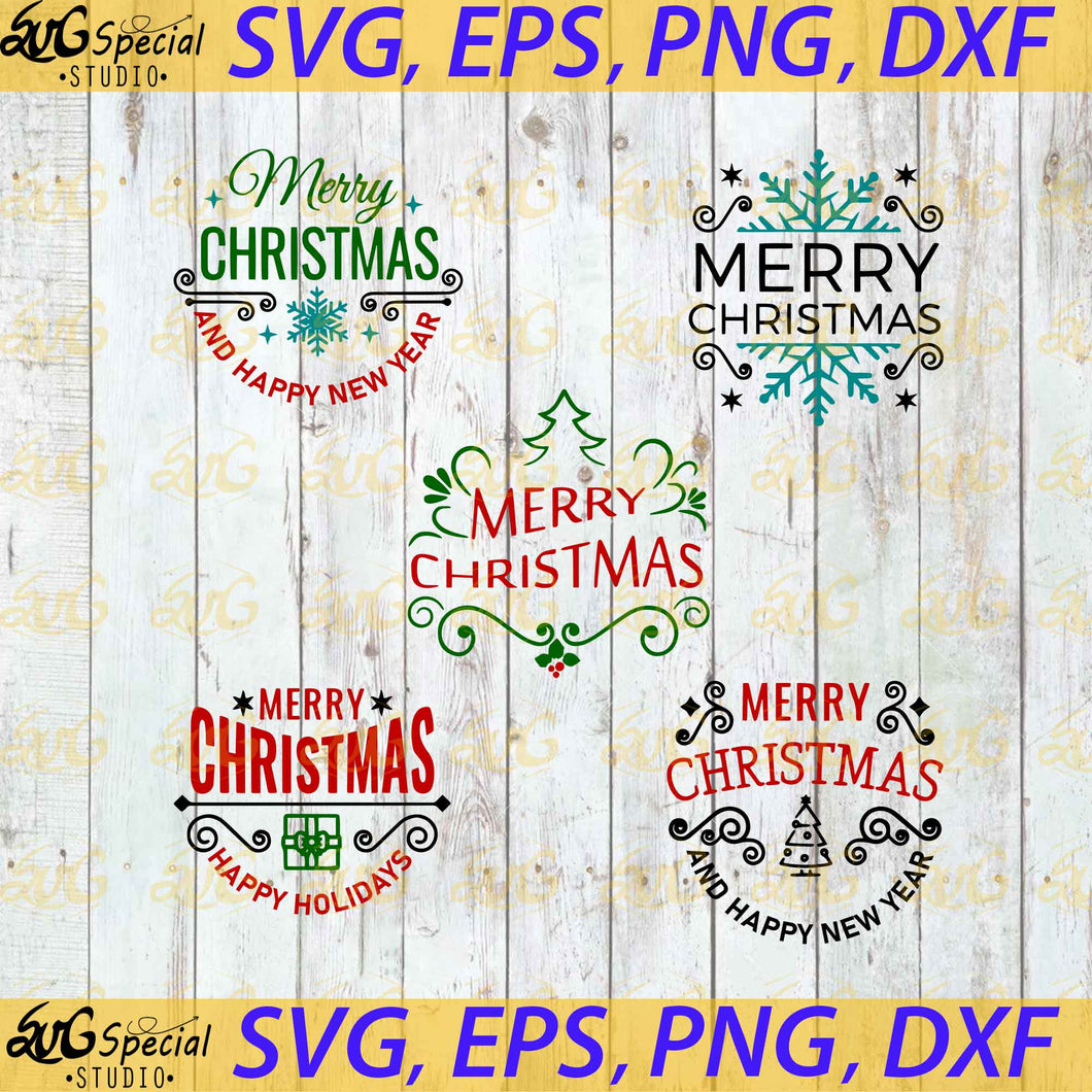 Merry Christmas Stamp Bundle, Cricut File, Clip Art, Christmas Svg, Christmas Tree Svg, Bundle, Svg, Png, Eps, Dxf