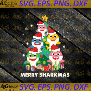Merry Sharkmas Shark Santa Ugly Christmas Lights Boys Svg, Cricut File, Clipart, Baby Shark Svg, Gift Svg, Christmas Svg, Tree Svg, Png, Eps, Dxg