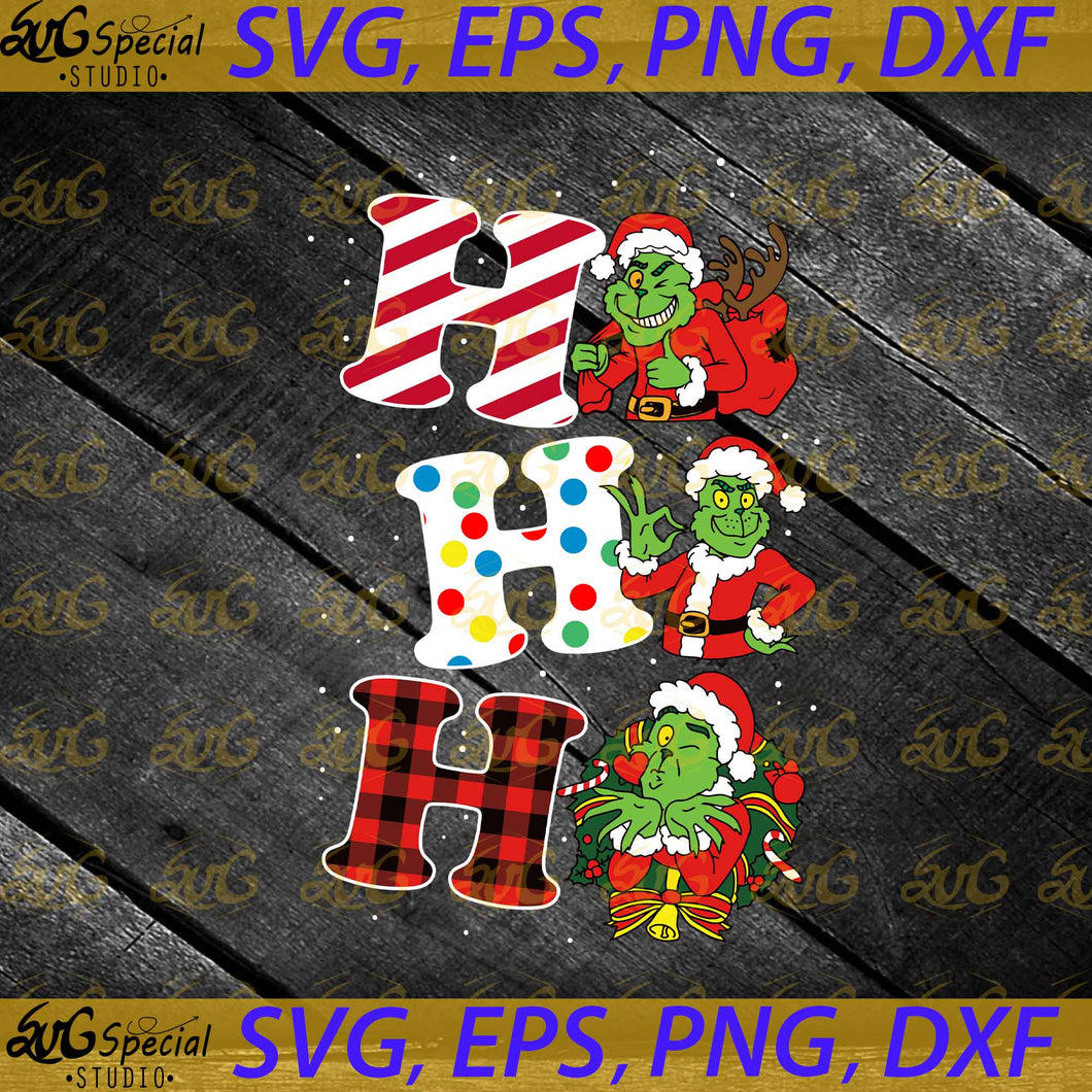 Grinch Hohoho Christmas Svg, Grinch Santa Svg, Cricut File, Clip Art, Grinch Svg, Dr seuss Svg, Gift Svg, Christmas Svg, Png, Eps, Dxf