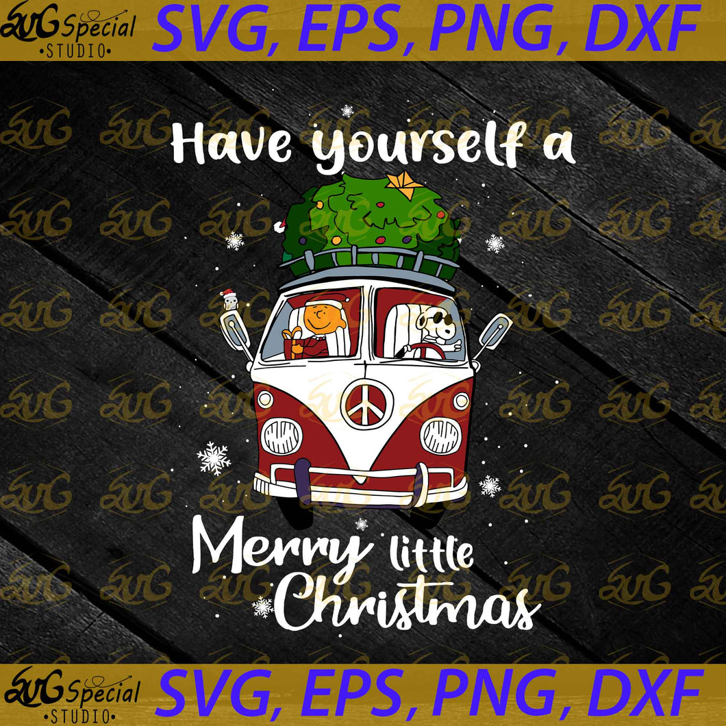 Have Yourself A Merry Little Christmas Svg, Cricut File, Clip Art, Volkswagen Bug Svg, Bug Car Svg, Peace Svg, Christmas Svg, Snoopy Svg, Png, Eps, Dxf