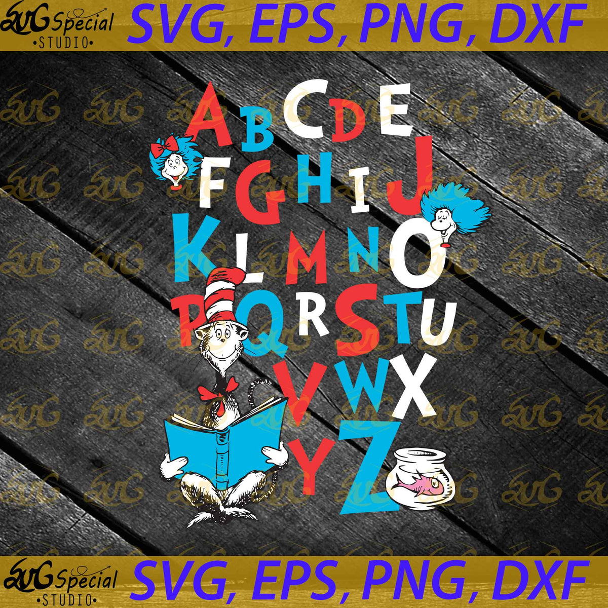 Alphabet Svg, Funny Alphabet svg, Cricut File, Clipart, Readbook Svg ...