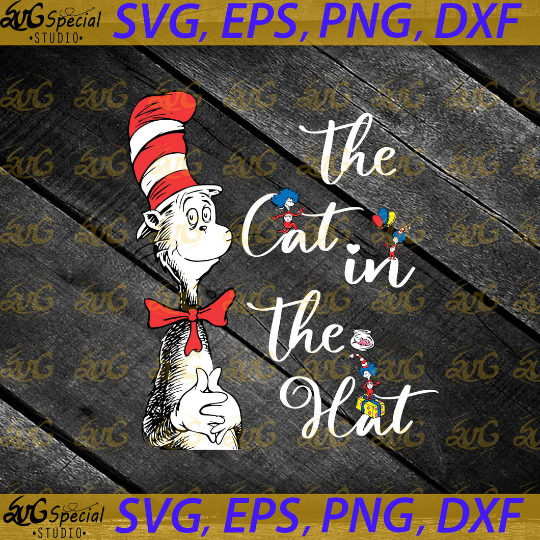 The cat in the hat svg, Dr. Seuss Svg, Happy Birthday Dr. Seuss Svg, Cricut File, Clipart, Readbook Svg, Cat In The Hat Svg, Green Eggs Svg, Png, Eps, Dxf