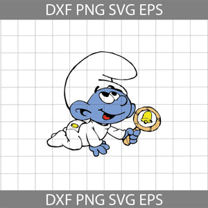 Baby Smurfs Svg, Smurf Svg, Cricut File, Clip Art, Chibi Svg, Cartoon Svg, Png, Eps, Dxf