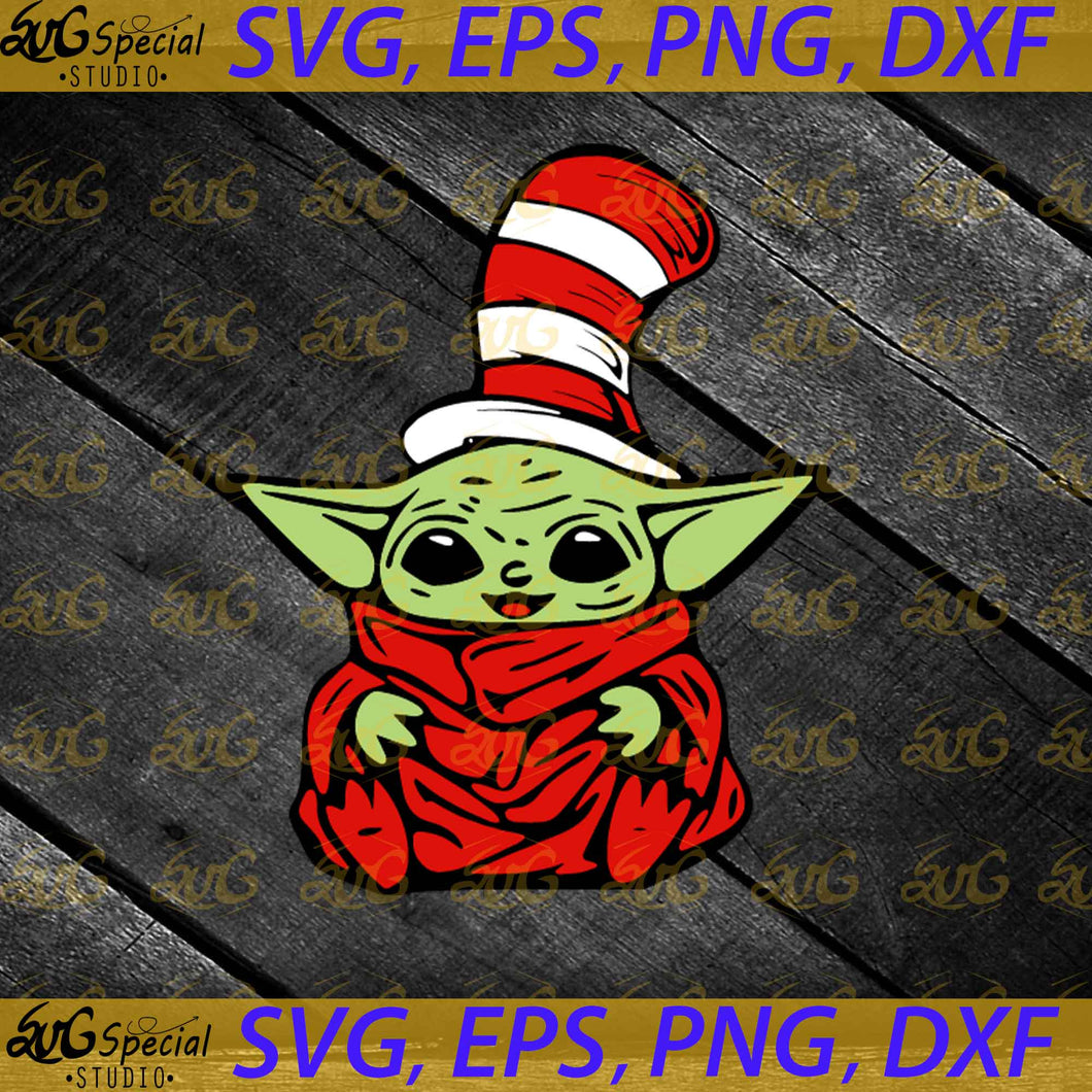 Baby Yoda Dr Seuss Svg, The Cat In The Hat Svg, Dr. Seuss Svg, One Sus Two Sus Red Sus Blue Sus SVG, Clipart, Cricut file, Svg, Png, Eps, Dxf