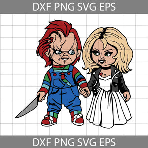 Chucky And Tiffany Svg, Honnor Movie Svg, halloween svg, cricut file, clipart, svg, png, eps, dxf