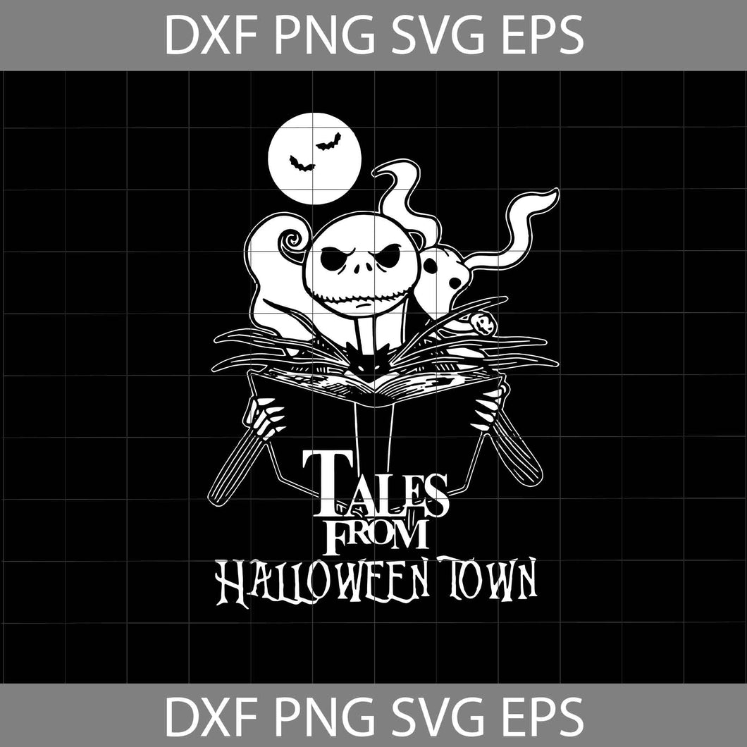 Jack Skellington Tales From Halloween Town Svg, Jack Svg, Halloween Svg, Halloween Gift svg, Funny, Cuties, Horror SVg, Cricut File, Clipart, Svg, Png, Eps, Dxf