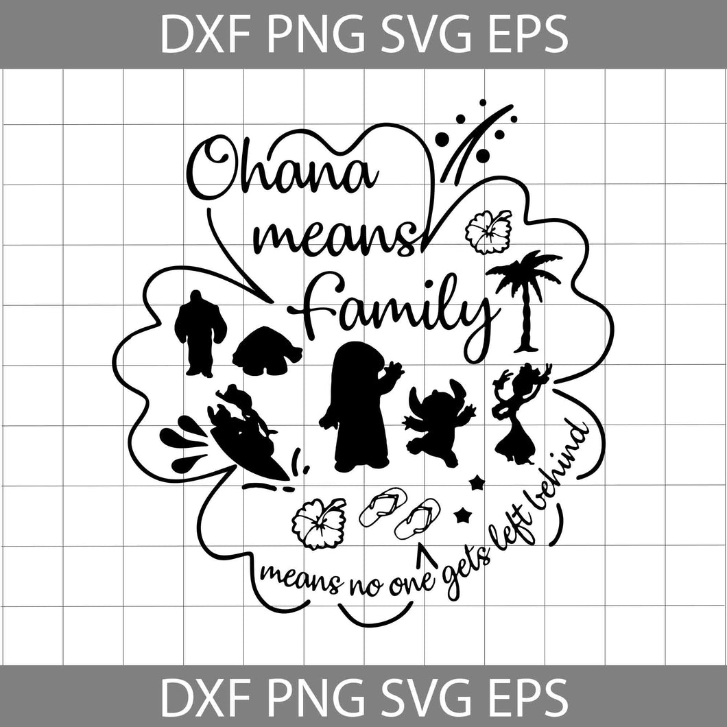 Stitch Svg, Ohana Means Family Svg, disney Svg, cricut file, clipart, svg, png, eps, dxf