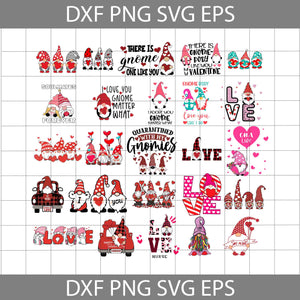 Gnomes Valentine Svg, Valentine's day Svg, Gift Svg, Bundle, Cricut File, Clipart, Svg, Png, Eps, Dxf