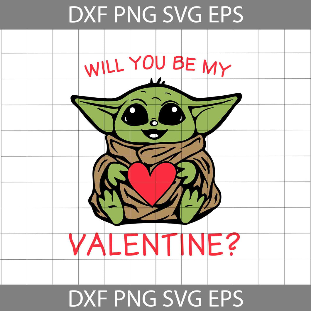 Will You Be My Valentine Svg, Cartoon Svg, Valentine's day Svg, Gift Svg, Cricut File, Clipart, Svg, Png, Eps, Dxf