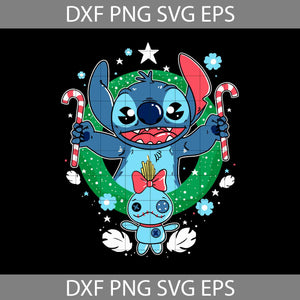 Stitch Christmas SVg, Lilo And Stitch Svg, Cartoon svg, Christmas SVg, Gift Svg, Cricut File, Clipart, Svg, Png, Eps, Dxf